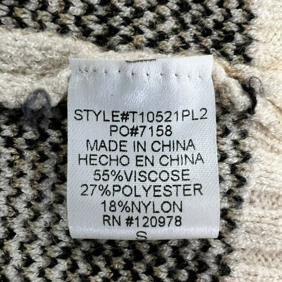 Entro Womens Crew Neck Multicolor Animal Print Pullover Sweater Size S - Picture 8 of 8